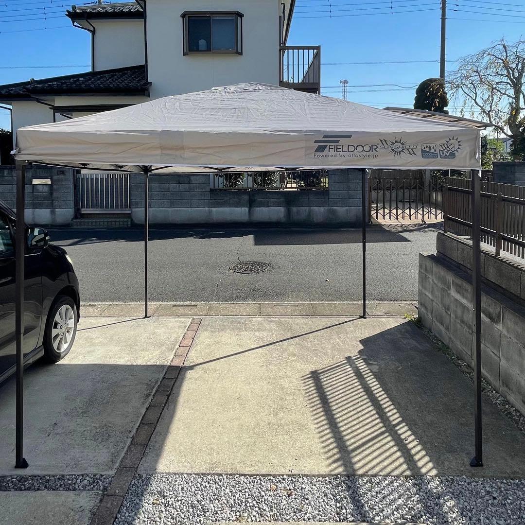 FIELDOOR ワンタッチタープテント 2.5×2.5m