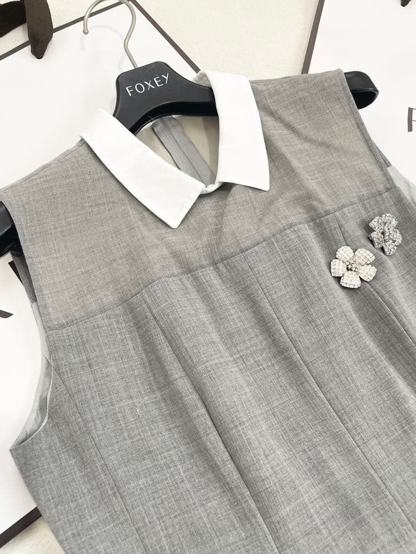 DAISY LIN FOXEY モンサンミッシェル　白襟　白衿　ワンピース