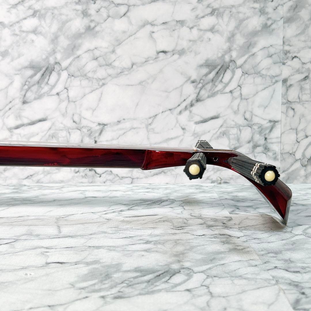 美品 沖縄三線 本蛇皮 スンチー塗り 知念大工 チニンデーク 琉球 民族楽器