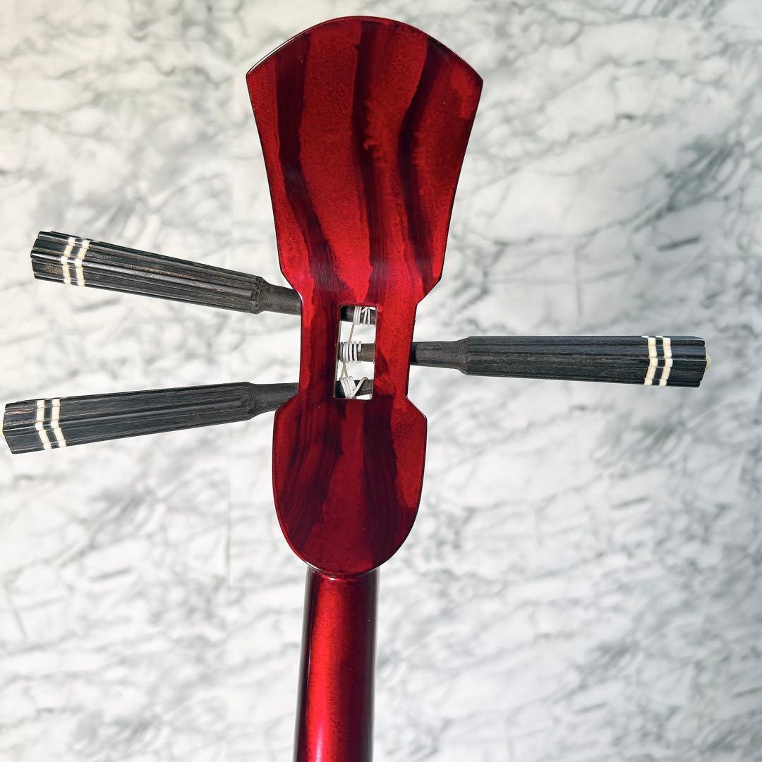 美品 沖縄三線 本蛇皮 スンチー塗り 知念大工 チニンデーク 琉球 民族楽器