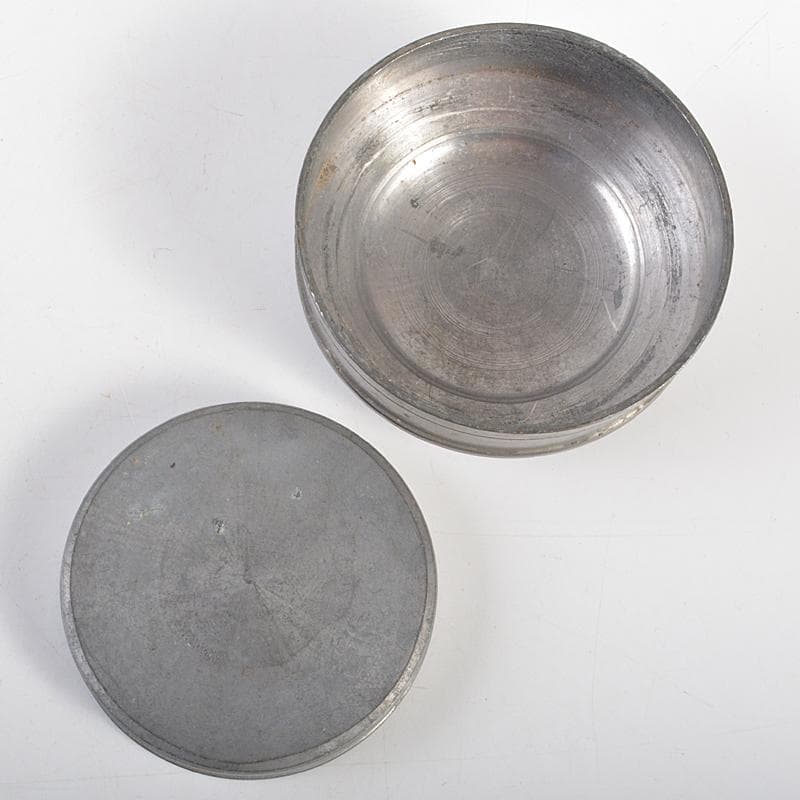 煎茶道具　鮎銅銘　古錫　茶壷　茶心壷　約242g　D　R7114