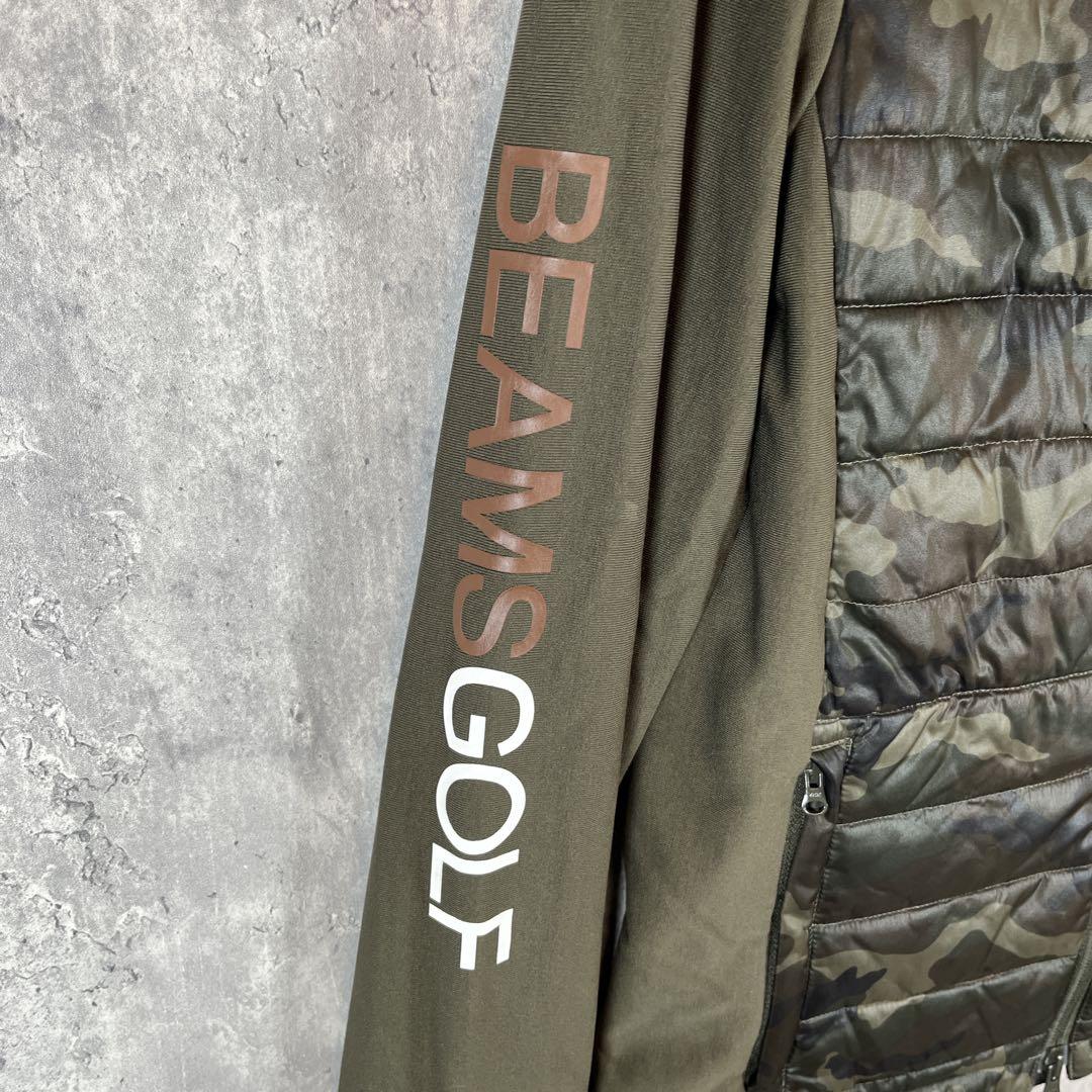 BEAMS GOLF ビームス ゴルフ 中綿 ジャケット カモフラ 切替 伸縮性
