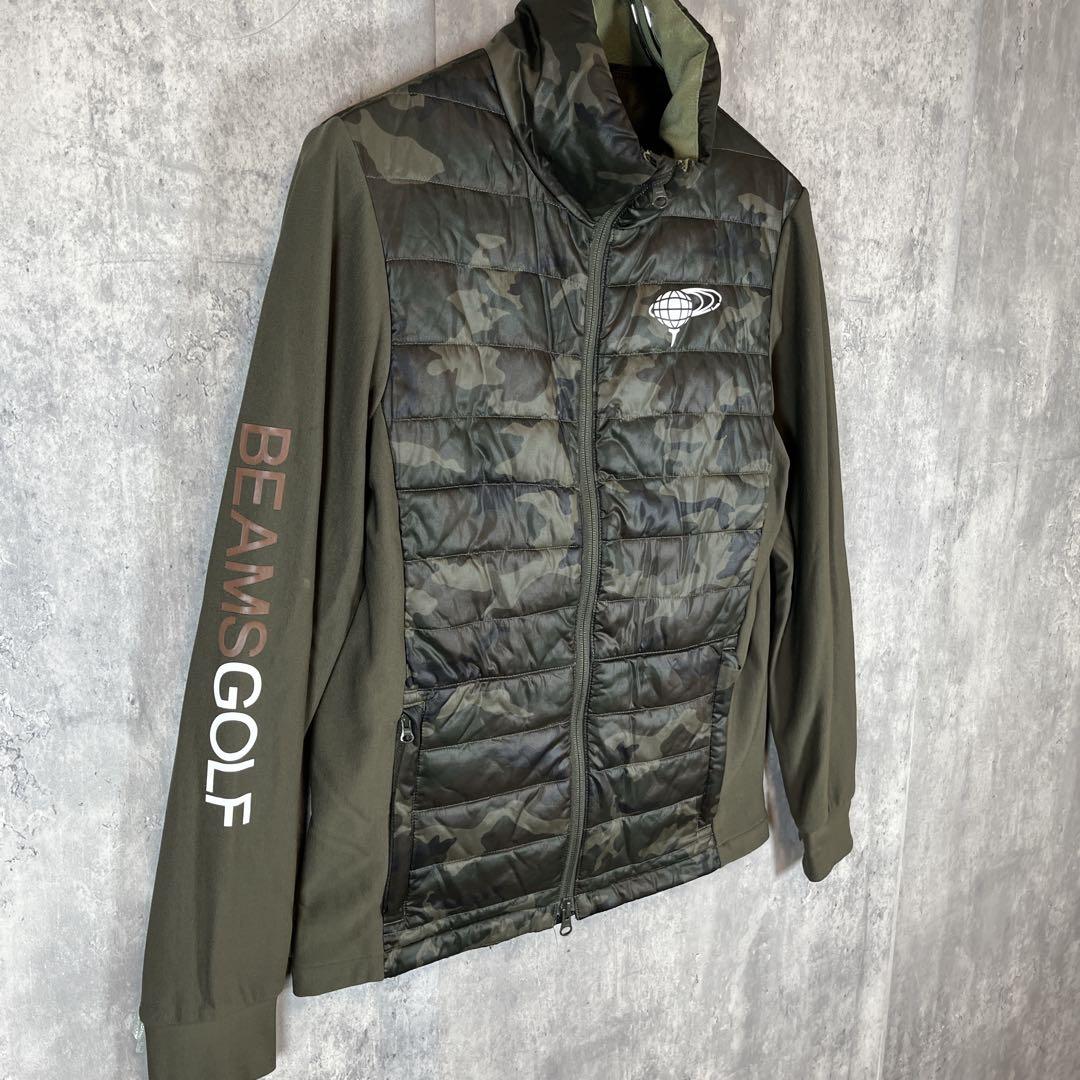BEAMS GOLF ビームス ゴルフ 中綿 ジャケット カモフラ 切替 伸縮性