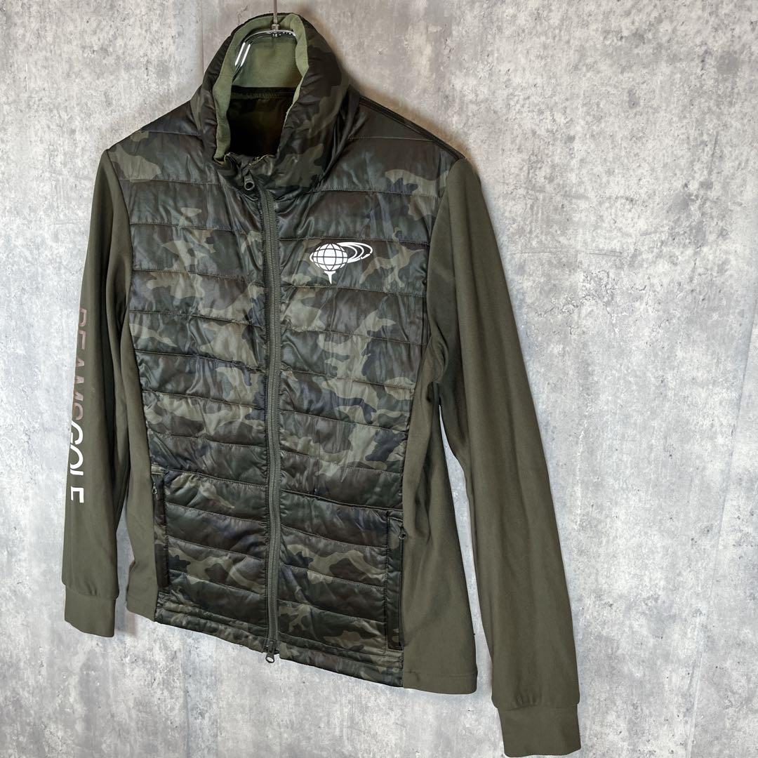 BEAMS GOLF ビームス ゴルフ 中綿 ジャケット カモフラ 切替 伸縮性