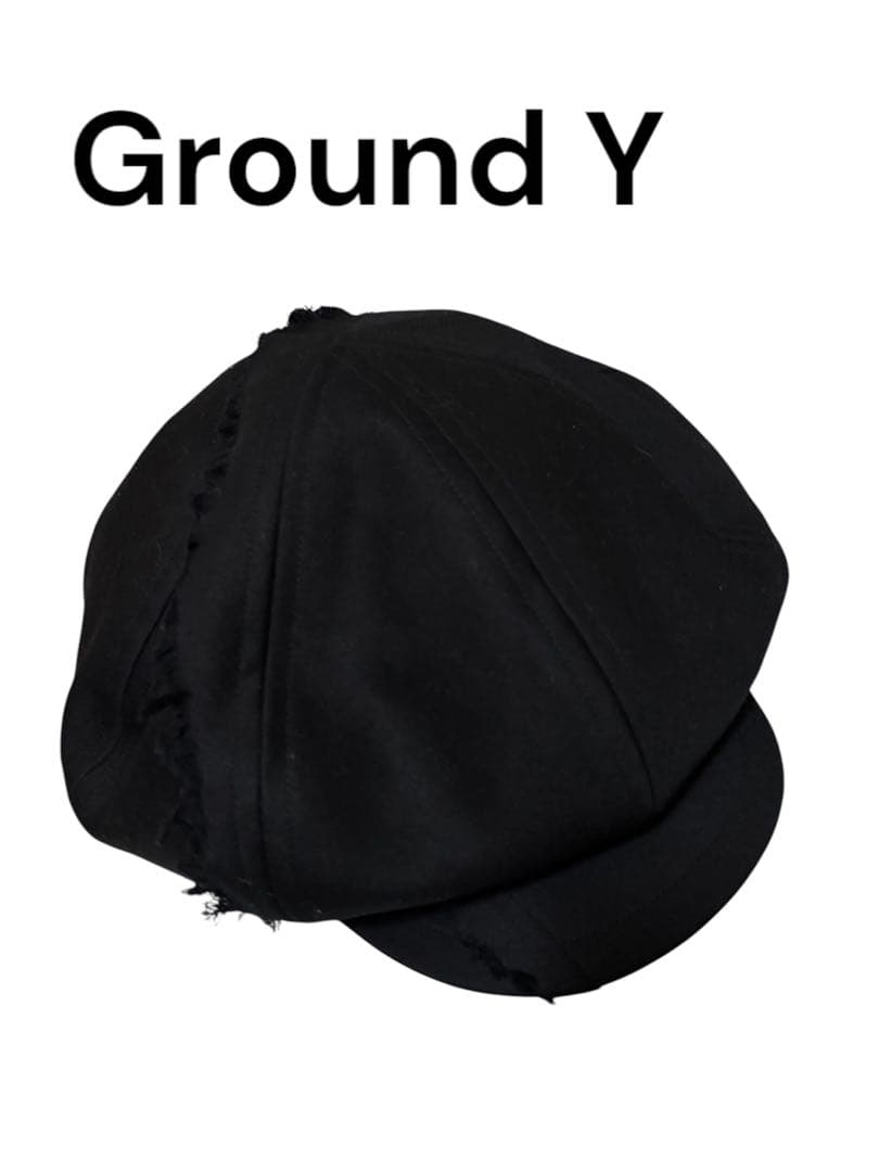 美品】Ground Y グラウンドワイ ダメージコットンキャスケット