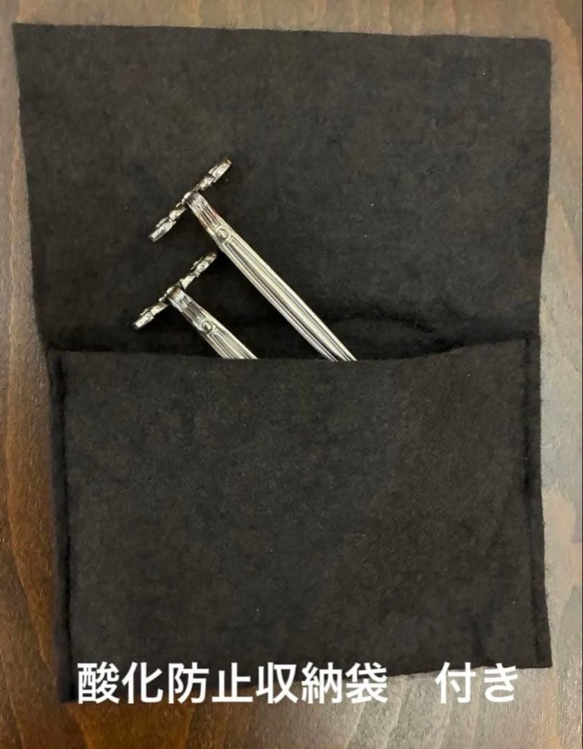 クリストフル　希少　コキーユのナイフレスト　アンティターニッシュの収納袋付き