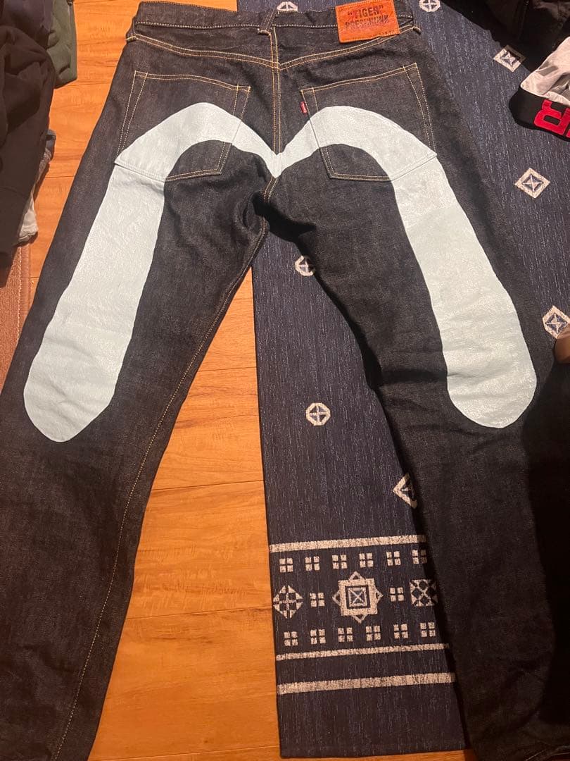 EVISU（エビス） No.2000 大黒 水色 ハンドペイント デニム - メルカリ