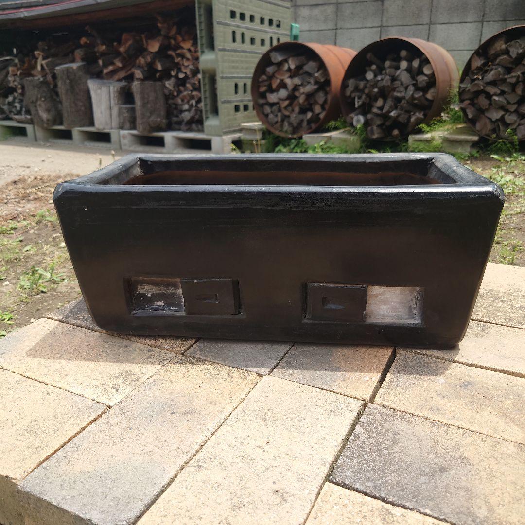 長谷園 黒焼台 特大 手造り長角コンロ