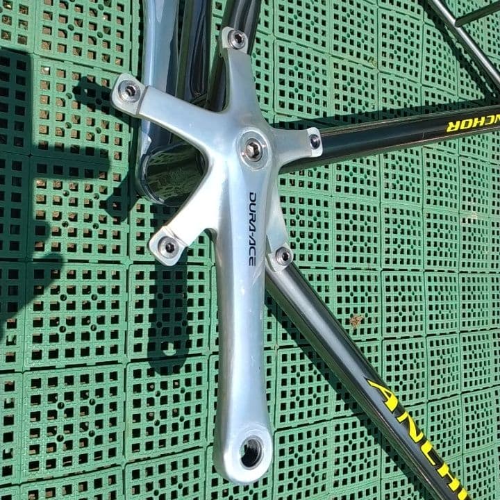 トラックレーサーフレーム アンカー競輪ピスト身長175センチ程度 皮輪行袋おまけ