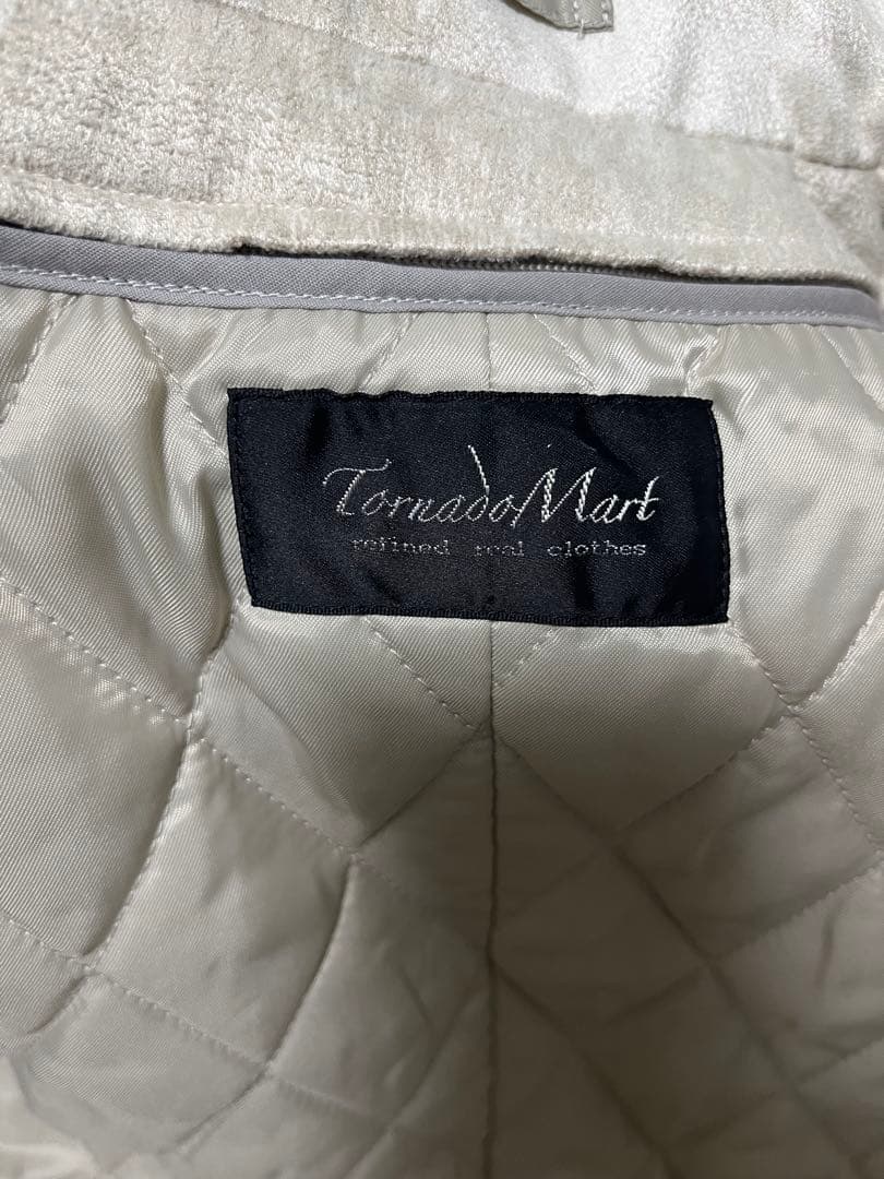 新品未使用 タグ付き トルネードマート T/Cスエードベルテッドスタンドコート