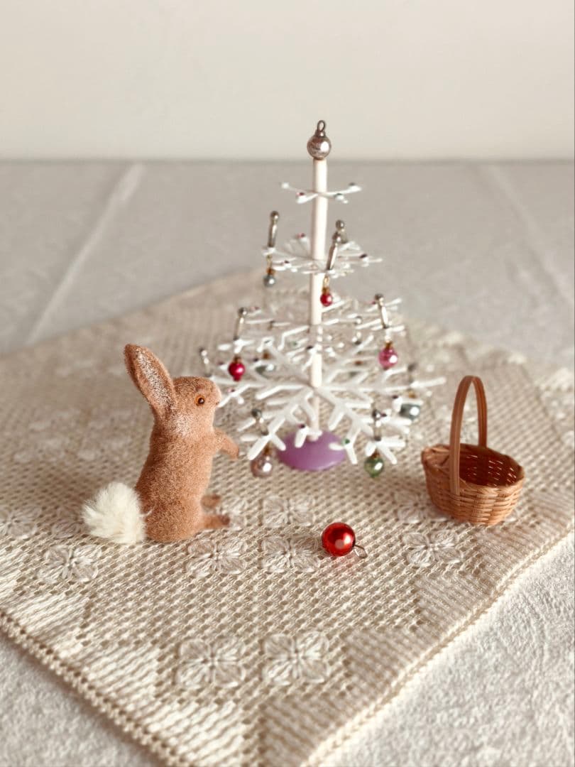 Jack Louさま】tree ✵ アンティークガラスビーズの ホワイトツリー