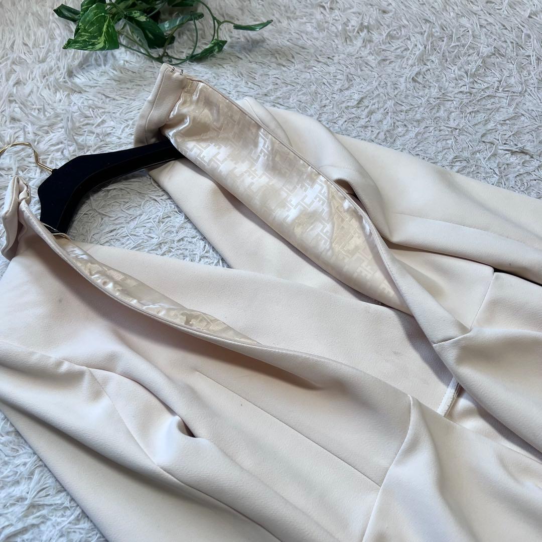 23AW ELISABETTA FRANCH ダブルクレープワンピース