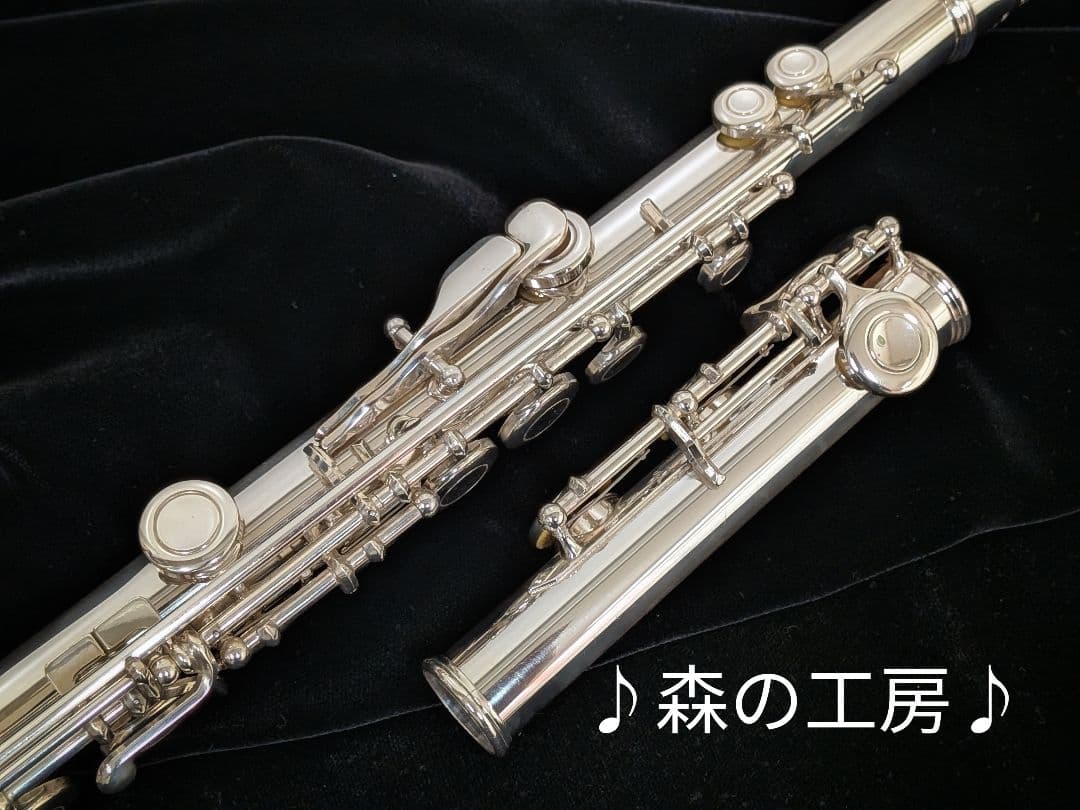 商談中【M】管体銀製 ヤマハフルート YFL411Ⅱ Eメカ