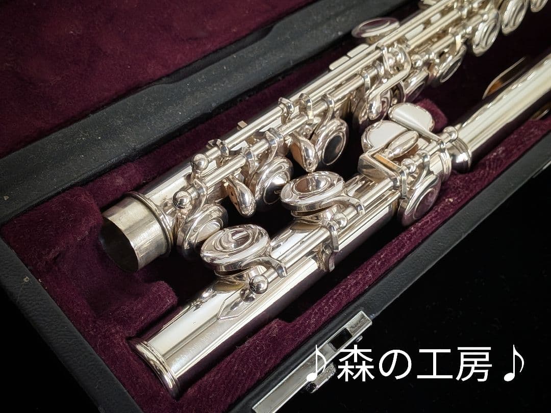 商談中【M】管体銀製 ヤマハフルート YFL411Ⅱ Eメカ