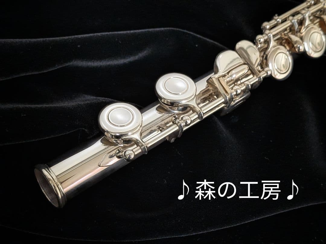 商談中【M】管体銀製 ヤマハフルート YFL411Ⅱ Eメカ