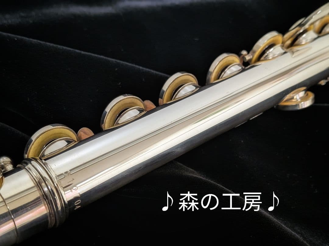商談中【M】管体銀製 ヤマハフルート YFL411Ⅱ Eメカ