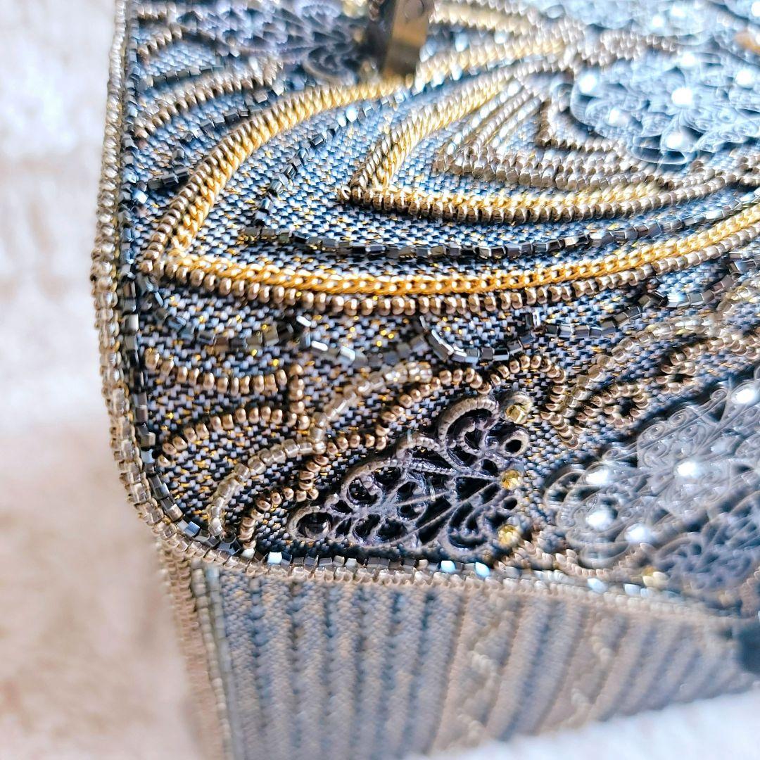 LUMY】ルミーはしもと ヴィンテージ ハンドバッグ ビーズバッグ