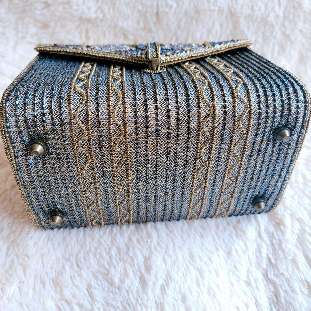 LUMY】ルミーはしもと ヴィンテージ ハンドバッグ ビーズバッグ