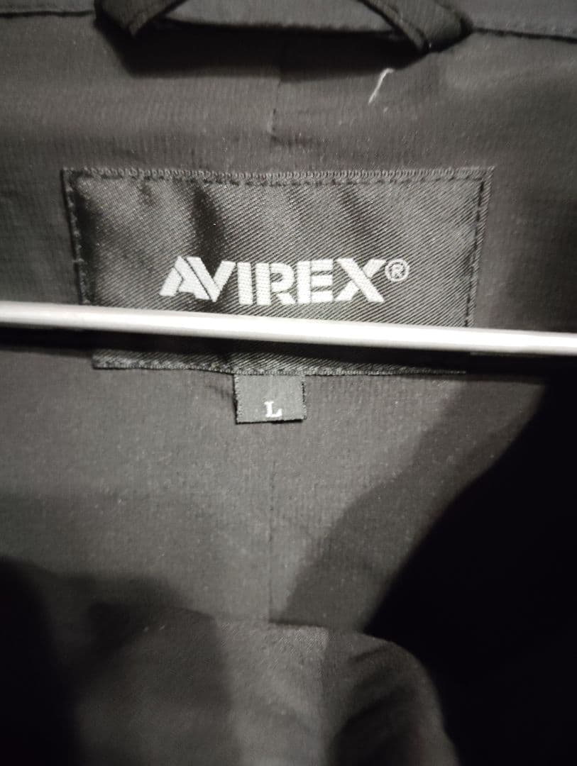 AVIREX　ジャケット　モッズコート　ミリタリー　ストリート　ブラック　黒　L