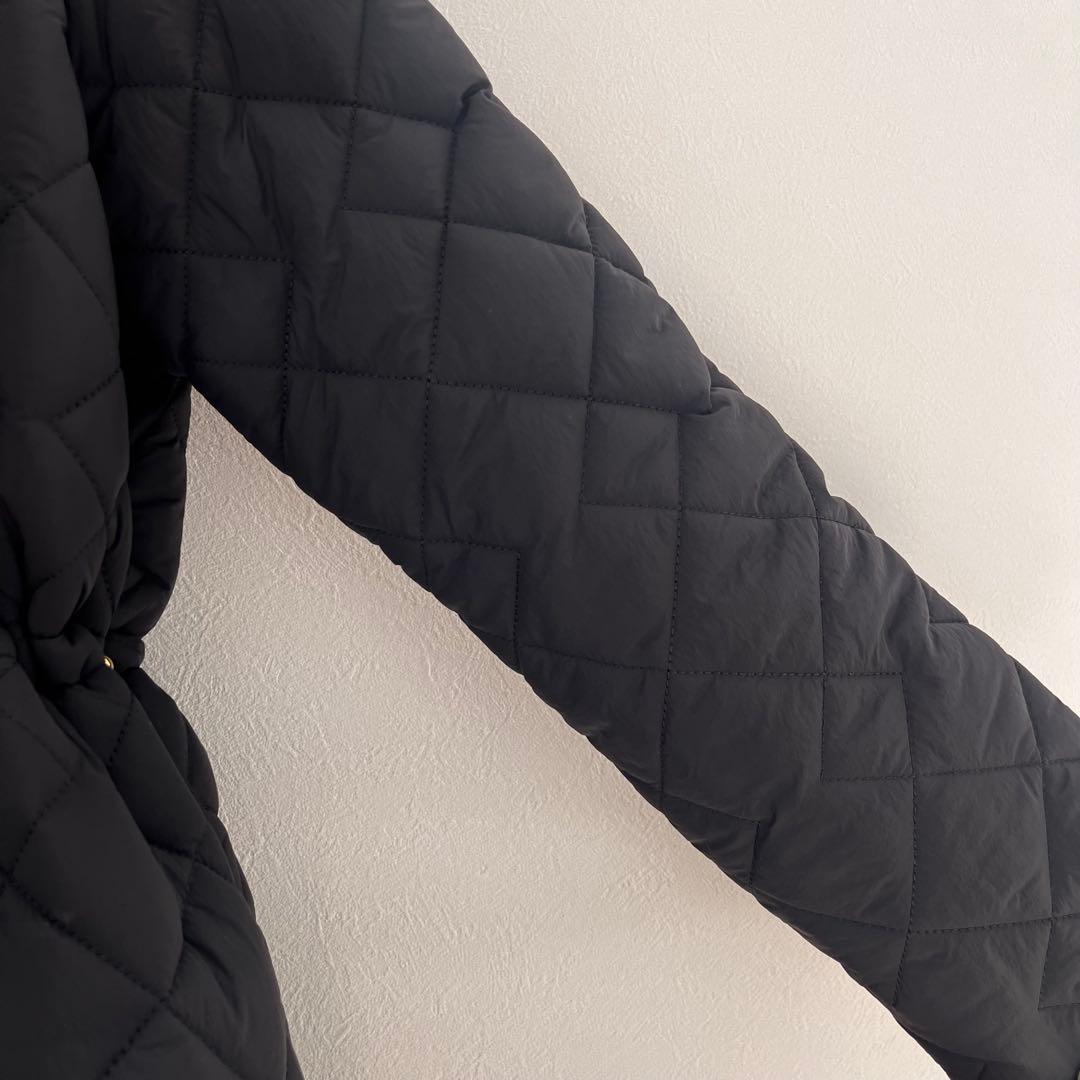 【three square】スリースクエア/キルティングロングコート/very