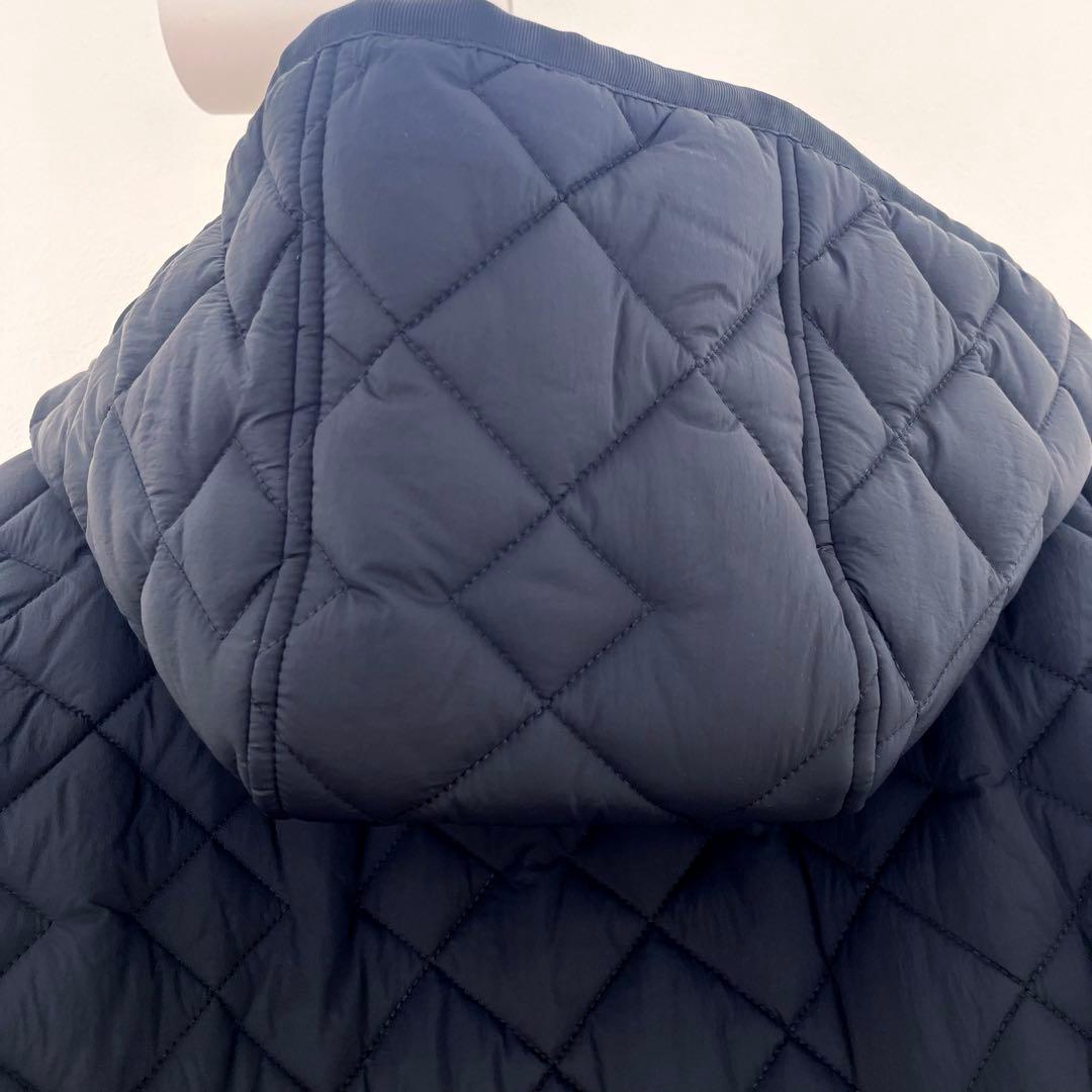 【three square】スリースクエア/キルティングロングコート/very