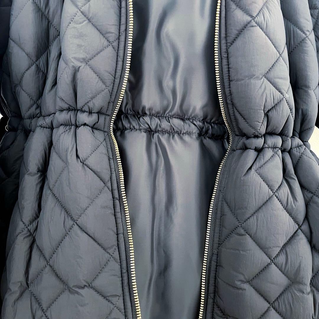 【three square】スリースクエア/キルティングロングコート/very