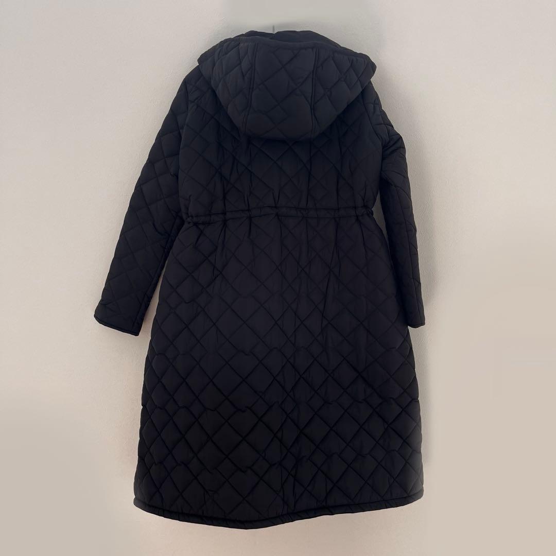 【three square】スリースクエア/キルティングロングコート/very