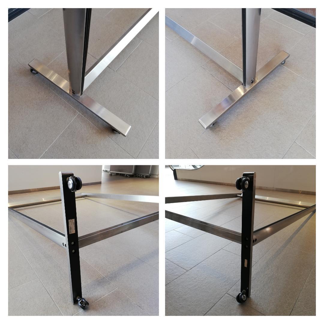 Φ【美品】okamura ステンレスコートハンガー キャスター付