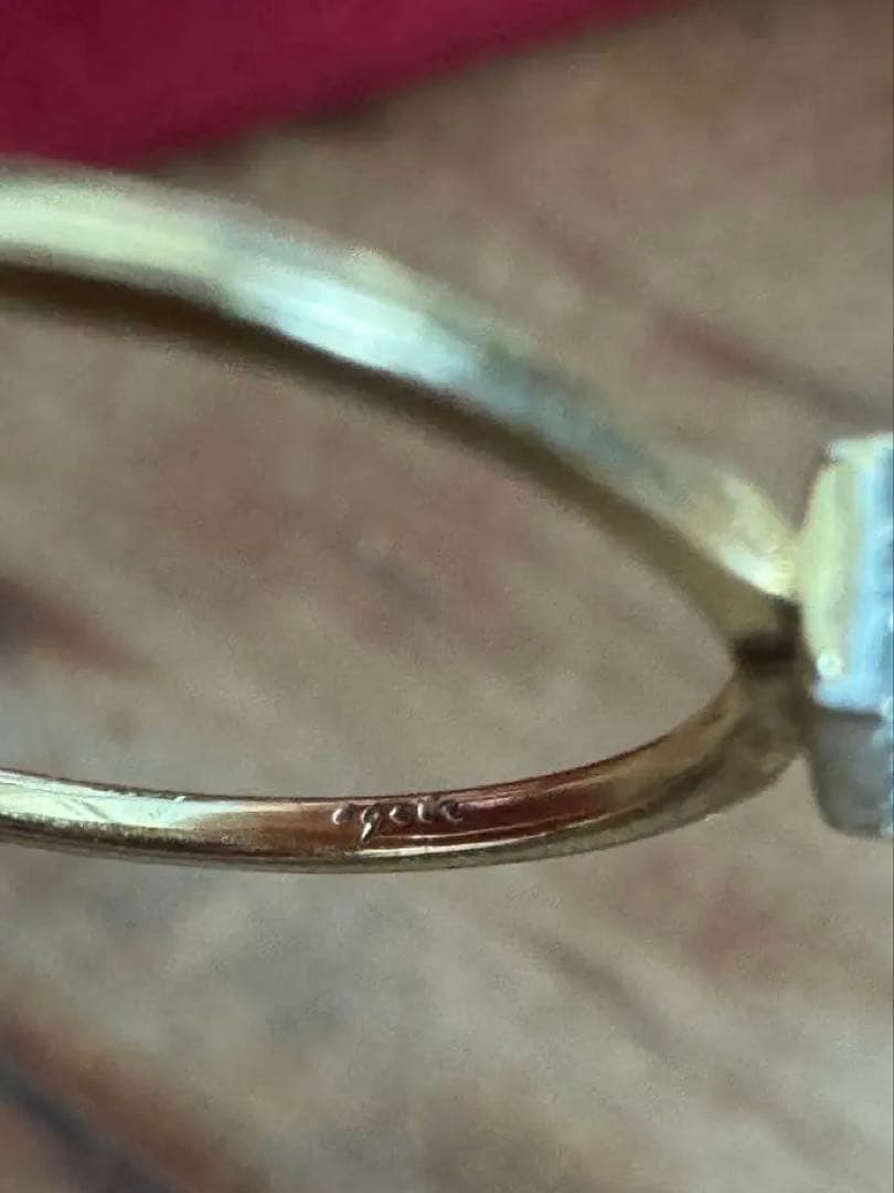 agete ダイヤモンドリング 20号 Ｋ18 0.08ct アガット