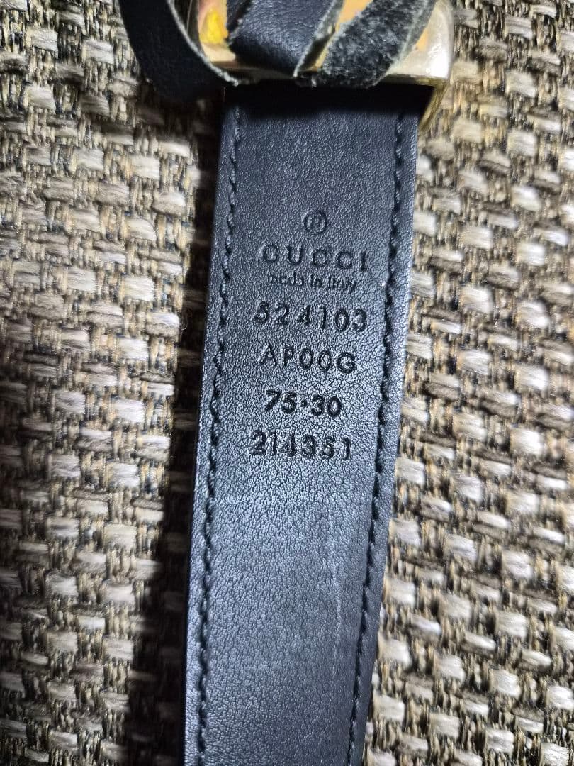 最終値下げ　GG レザーベルト 黒