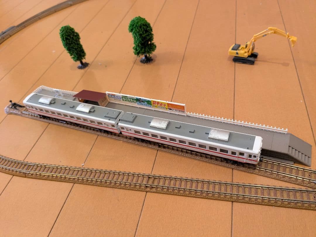 中古 Nゲージ オリジナルスターターセット レール+車両付き 入門用