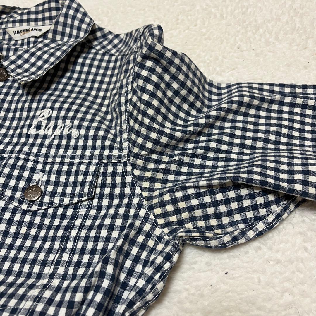 A BATHING APE 3rd型 ギンガムチェック ジャケット　シャツ素材