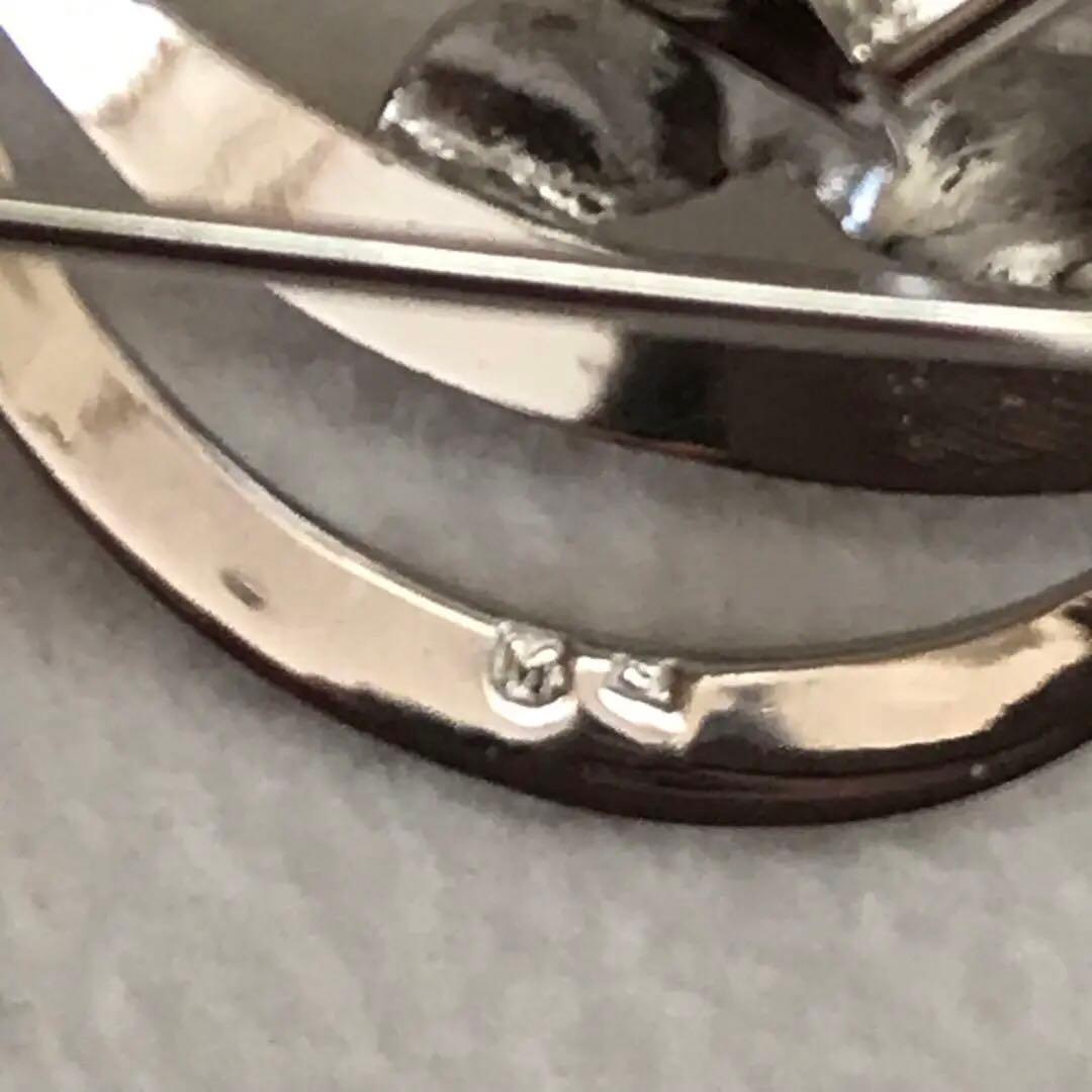 本日限り！特価！【ケース付☆】ミキモト　アコヤ　フラワー　ブローチ　SV