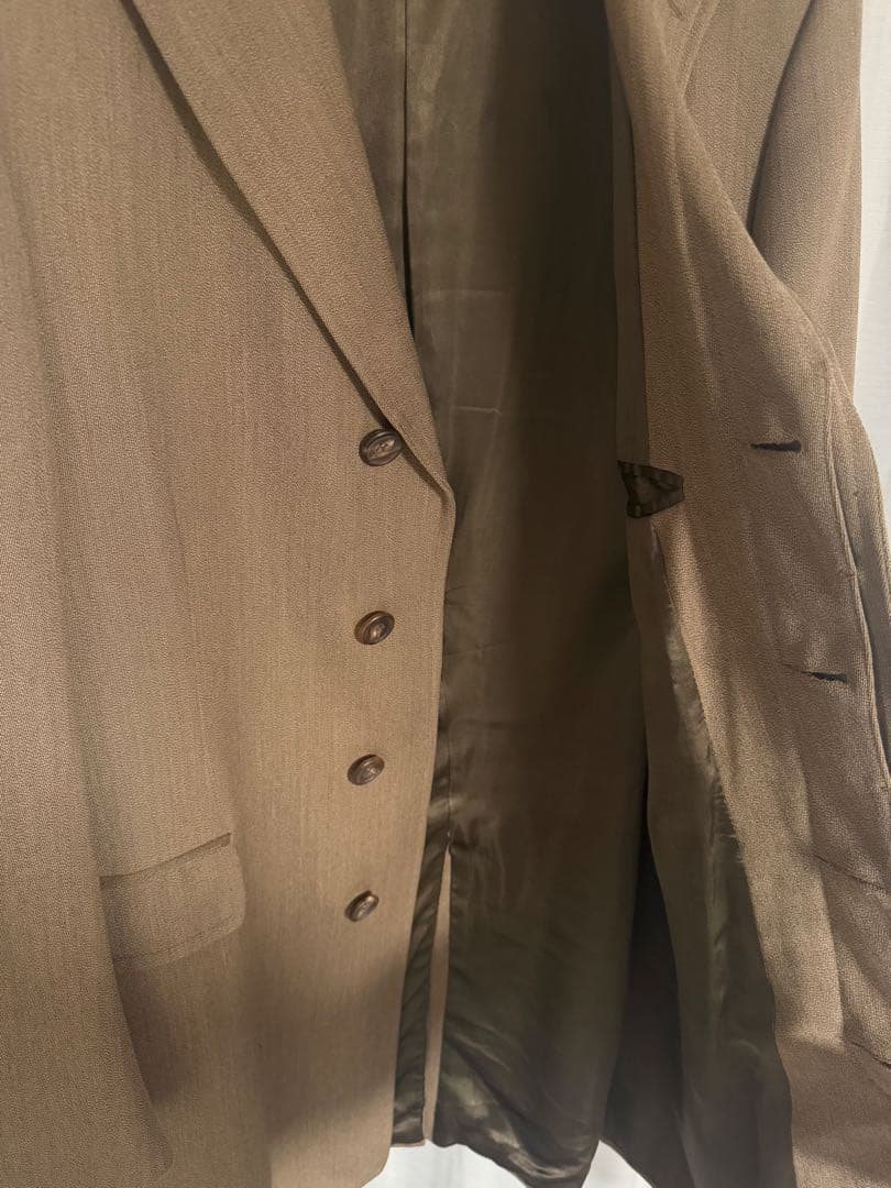 dunhill wool 100% single chester coat