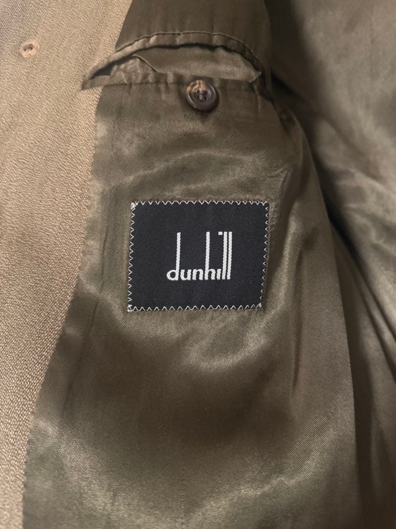 dunhill wool 100% single chester coat