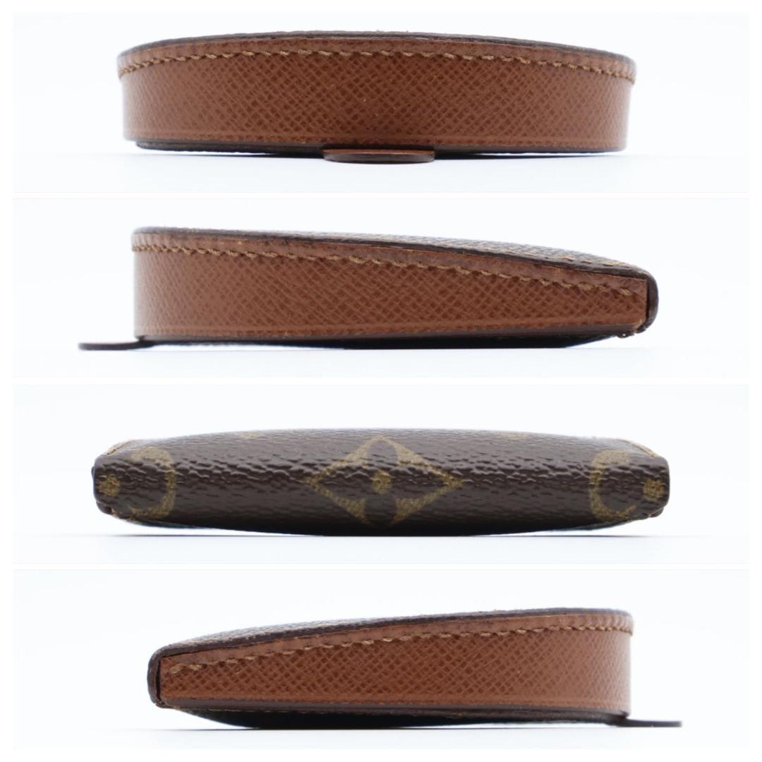 【極美品】ルイヴィトン　ポルトモネキュベット　モノグラム　ケース　茶色