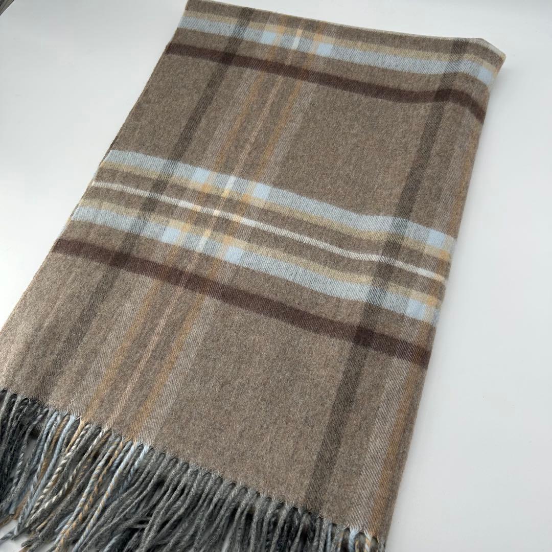 15000✨ジョンストンズ 大判ストール カシミア100% チェック マフラー