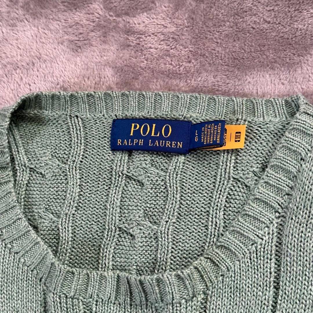 【極美品】 現行　POLO RALPH LAUREN Lサイズ　ケーブルニット