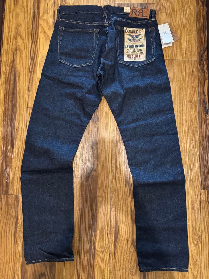 RRL スリムフィット セルビッジジーンズ W33 L32 - メルカリ