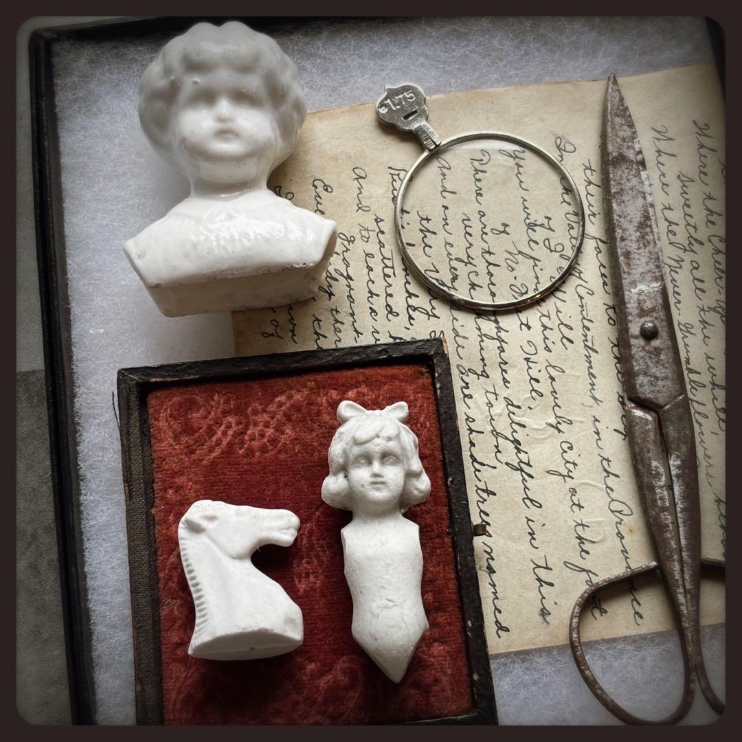 アンティーク ジャンクドロワーセット ビスクドールパーツ ets.の通販