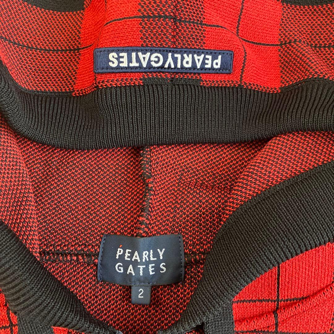 着用1回超美品 パーリーゲイツ ニットパーカー フーディ サイズ2