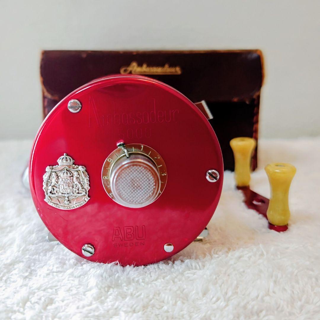 ABU Ambassadeur 5000 Red BigA パワハン 皮ケース付 - メルカリ