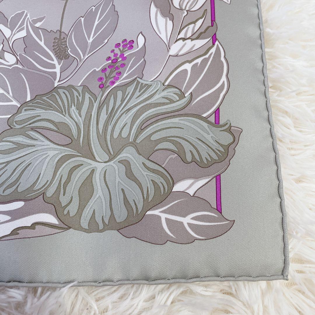 極美品 エルメス カレ90 フラミンゴパーティー スカーフ シルク100