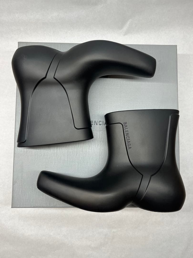 a*i様 Balenciaga Excavatorメンズラバーレインブーツ-4