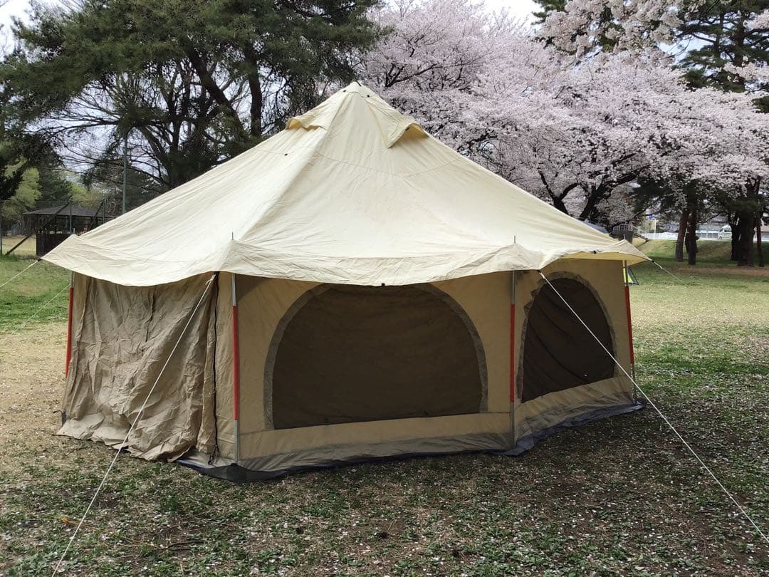 DOD タケノコテント ベージュ 大きな窓付き