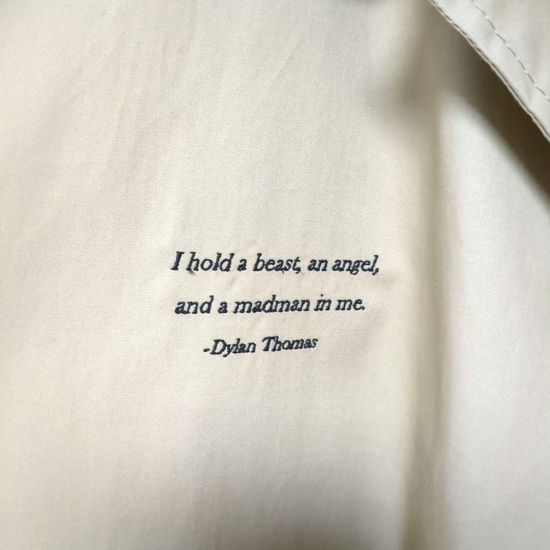 UNDERCOVER　バックプリント　ステンカラーコート　高橋盾