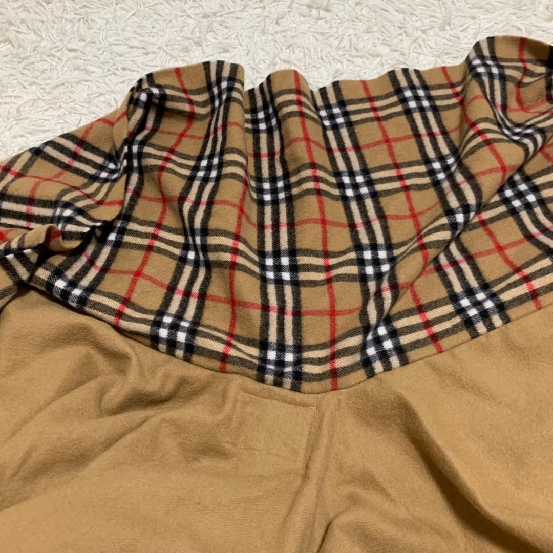 美品✨バーバリー ポンチョ ケープコート ノバチェック マフラー付きショール