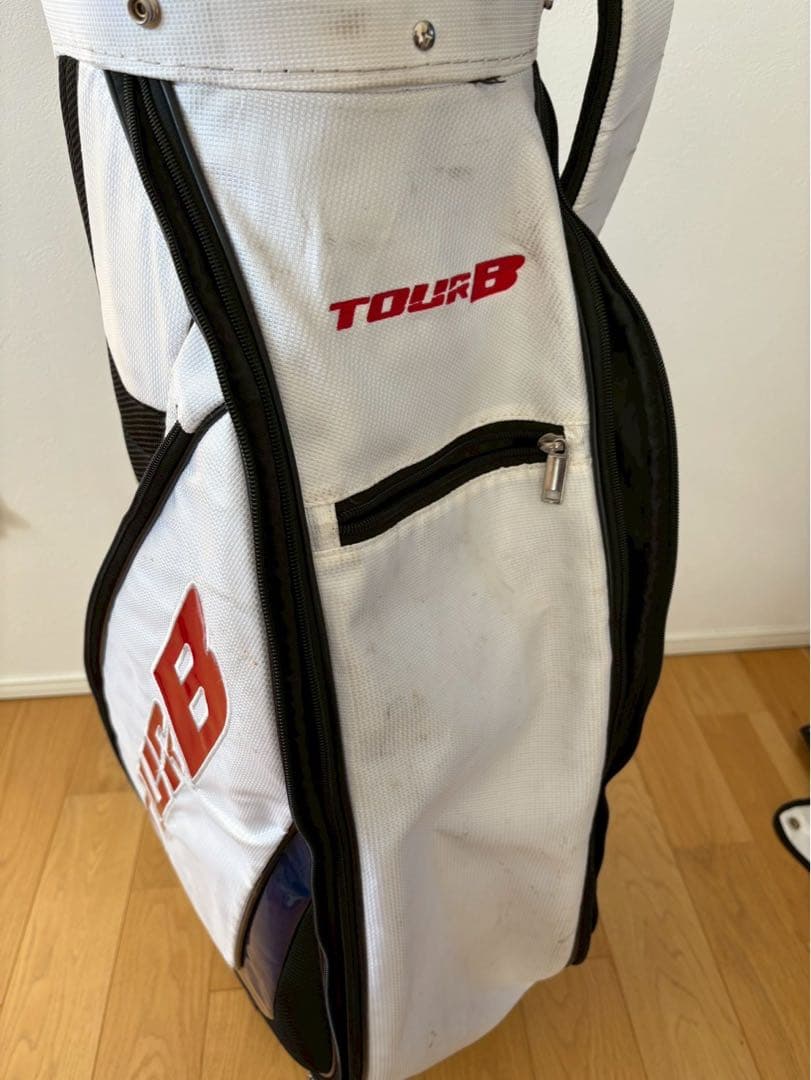 ブリヂストン TOUR B キャディバッグ（ホワイト/レッド） - メルカリ
