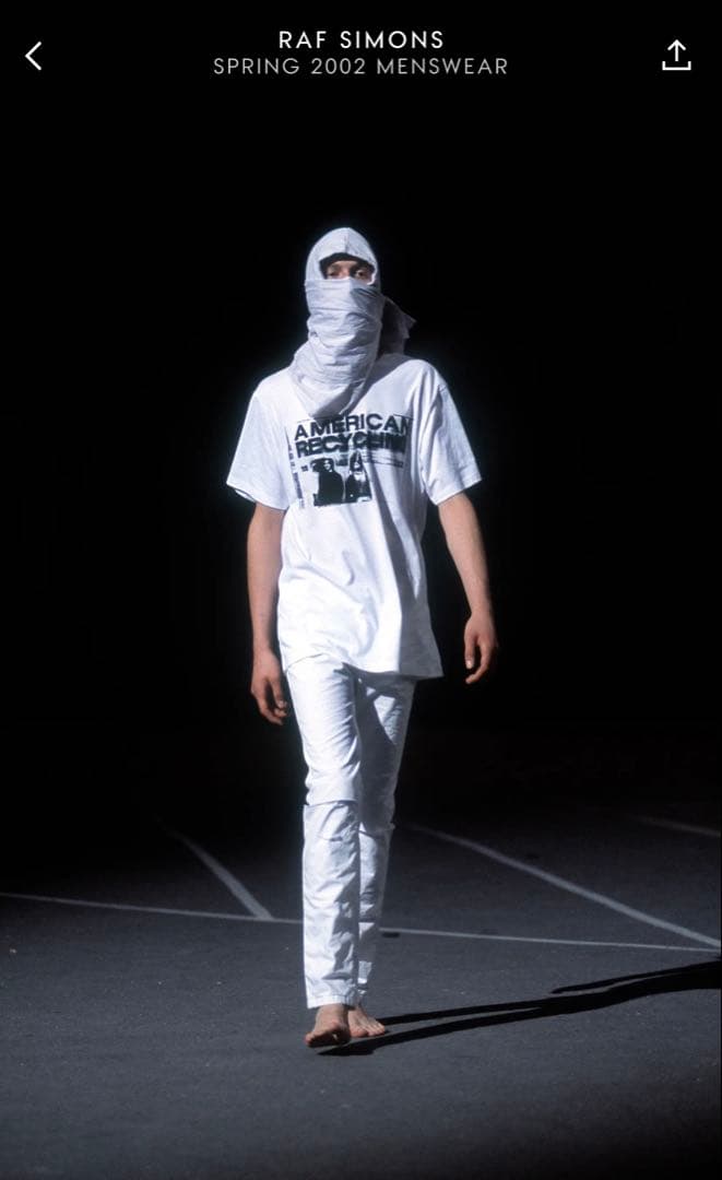 02ss RAF SIMONS ラフシモンズ Tシャツ ボーダー テロ期 46 - メルカリ