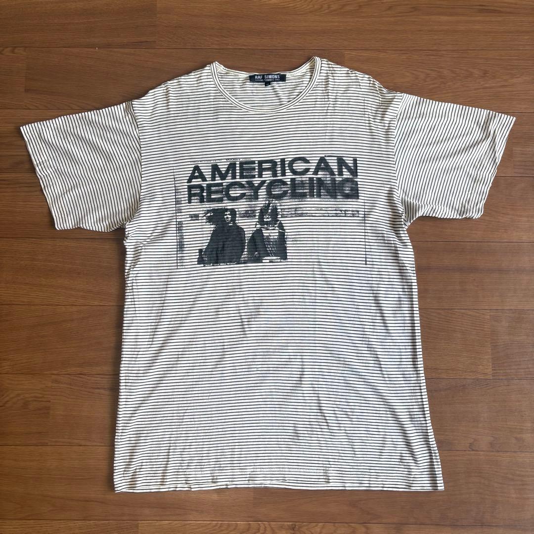 02ss RAF SIMONS ラフシモンズ Tシャツ ボーダー テロ期 46 - メルカリ